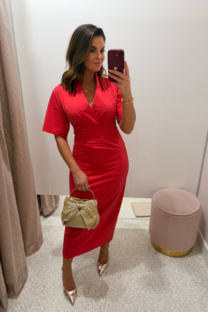 Chosen By Fifi & Annie The Marcelle Midi Dress | Poppy