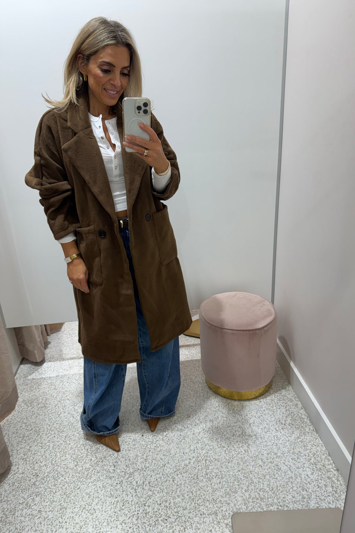 Chosen By Fifi & Annie The Boyfriend Coat | Walnut