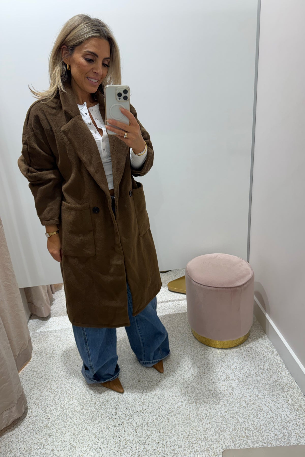Chosen By Fifi & Annie The Boyfriend Coat | Walnut