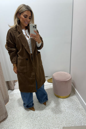 Chosen By Fifi & Annie The Boyfriend Coat | Walnut