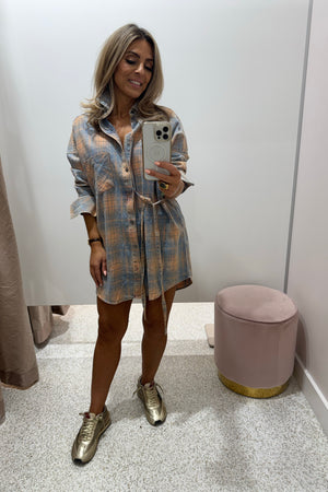 Summi Summi Pip Shirt Dress| Aperol Check