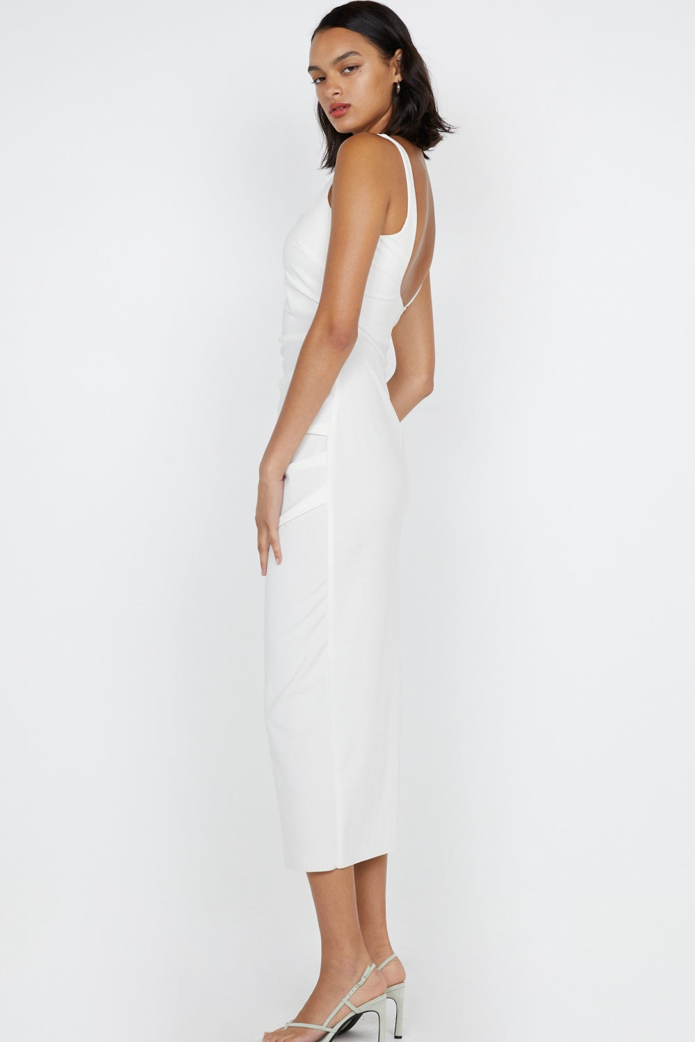 Bec + Bridge Aveline Tuck Midi Dress | White