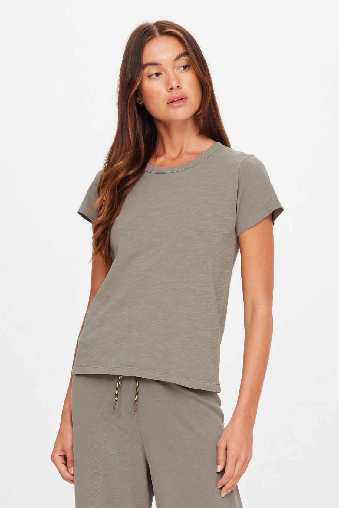 The Upside Avalon Crew NeckBaby Tee | Washed Sage || PRE_ORDER ETA 27/10/2026