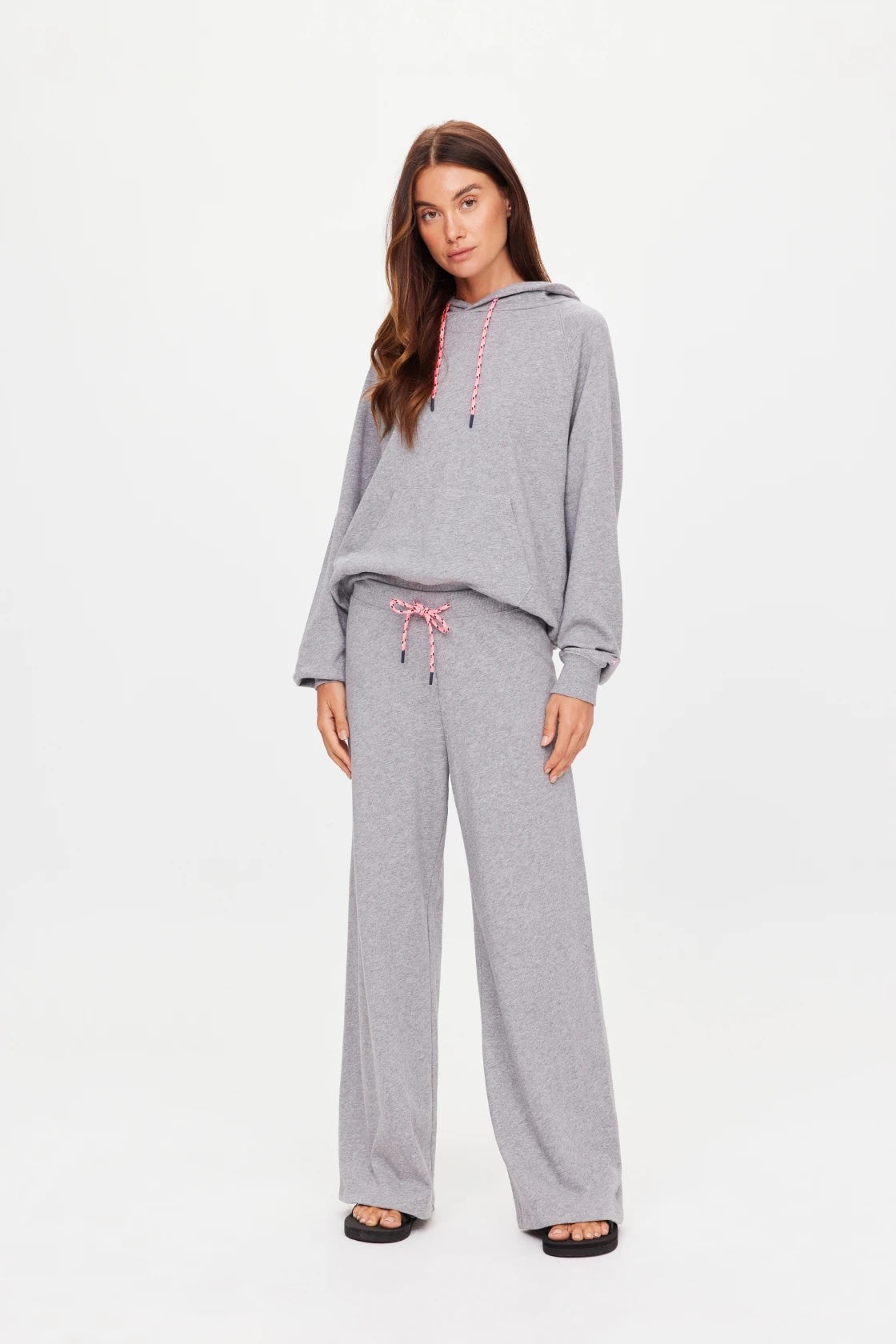 The Upside Sandy Wide Leg Track Pant | Grey Marle || PRE_ORDER ETA 27/10/2026