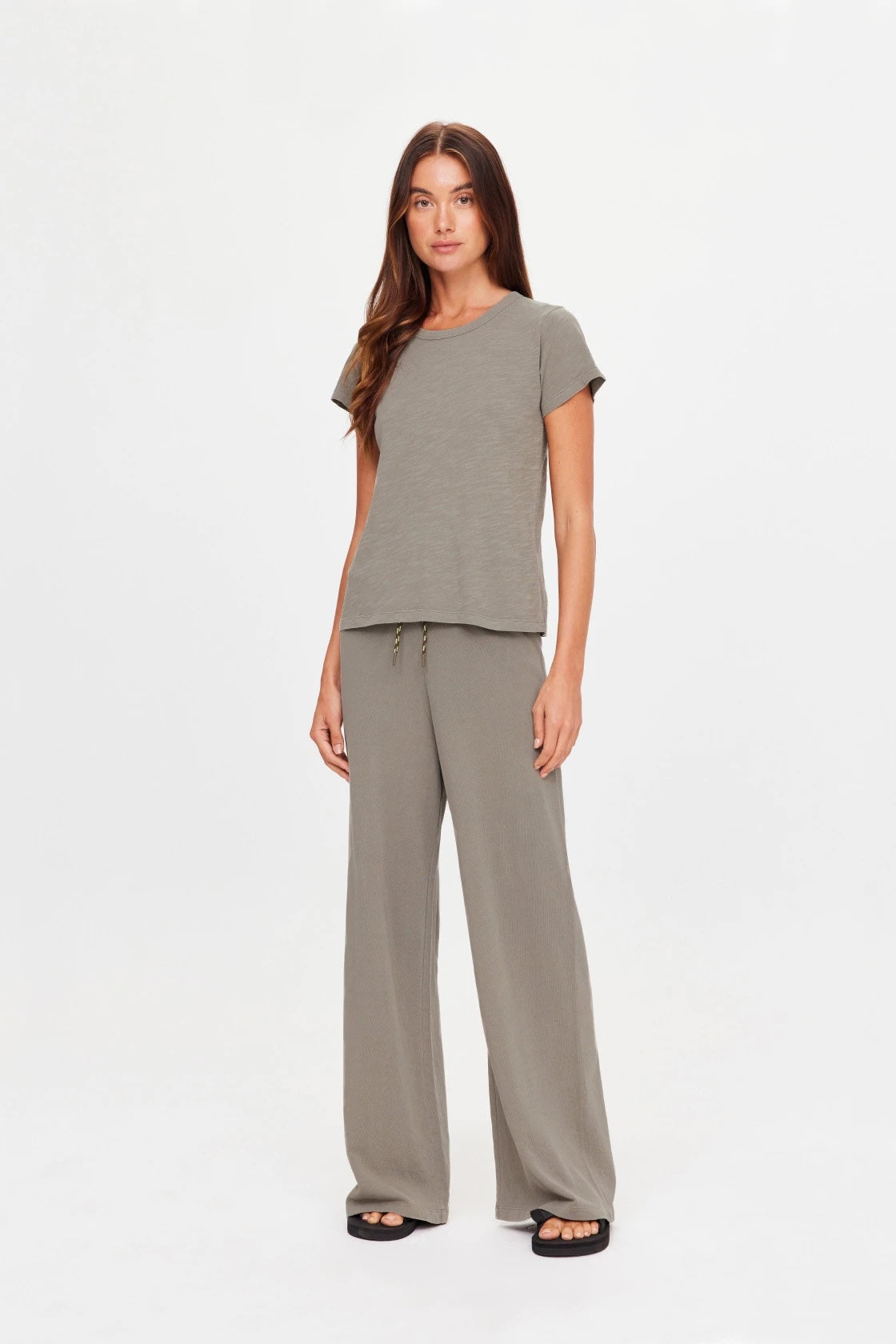 The Upside Sandy Wide Leg Track Pant | Washed Sage || PRE_ORDER ETA 27/10/2026