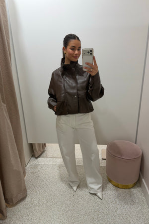 Madison The Label Nora Jacket | Chocolate