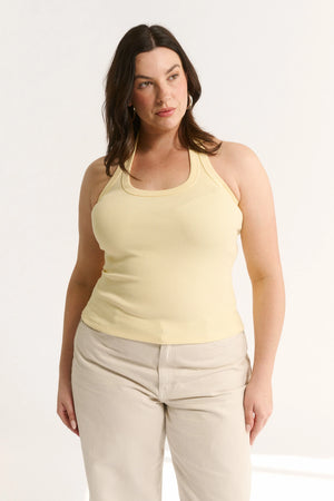 Primi Harmony Halter Neck Tank | Buttermilk || PRE_ORDER ETA 27/10/2026