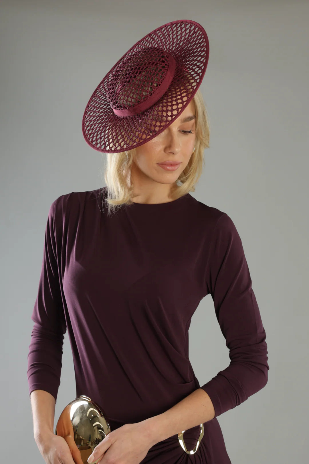 Morgan & Taylor Cassy Boater | Dark Cherry Red