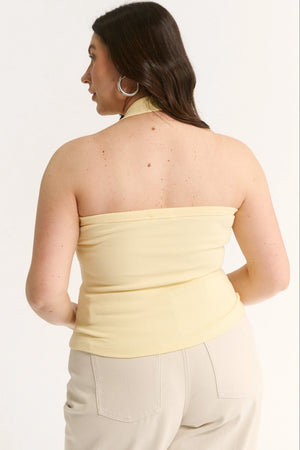 Primi Harmony Halter Neck Tank | Buttermilk || PRE_ORDER ETA 27/10/2026