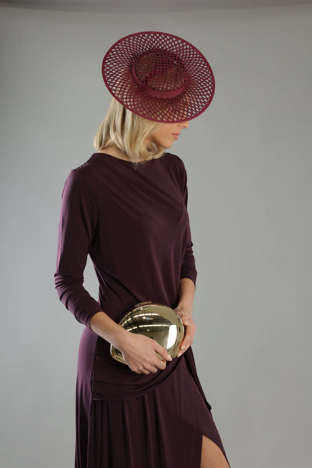 Morgan & Taylor Cassy Boater | Dark Cherry Red