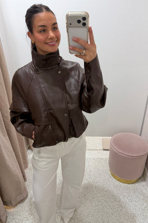 Madison The Label Nora Jacket | Chocolate