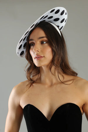 Morgan & Taylor Lucille Plate Fascinator | White