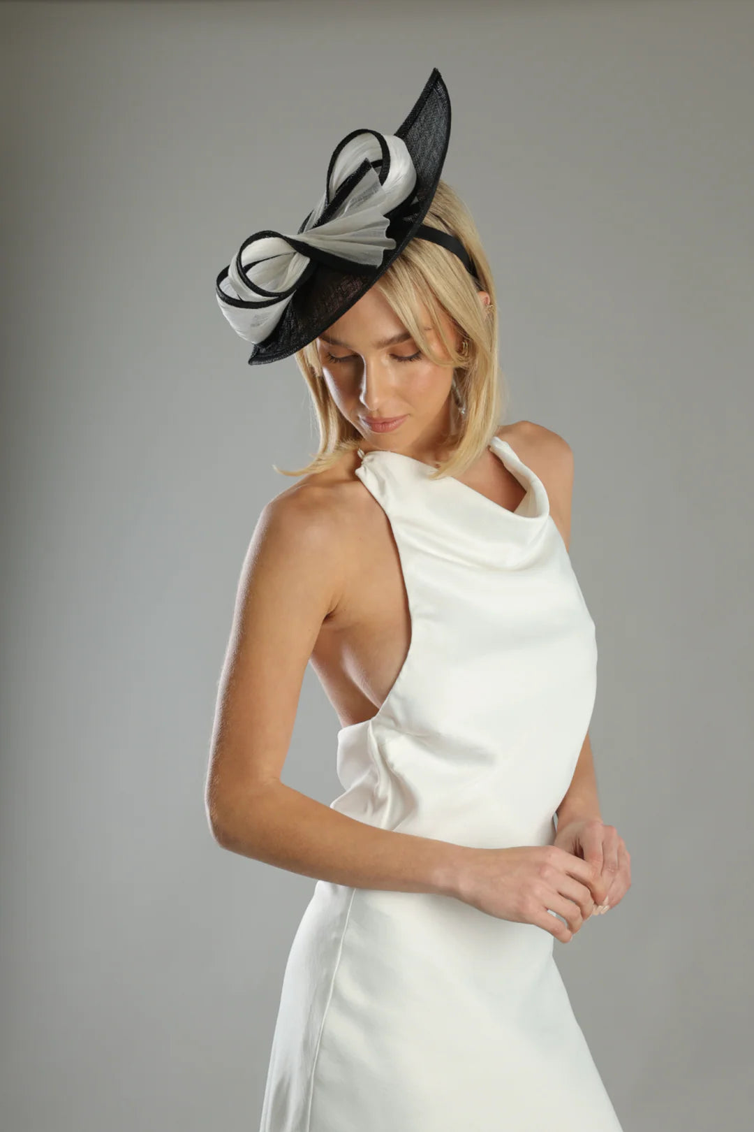 Morgan & Taylor Xanthia Fascinator | Black / White