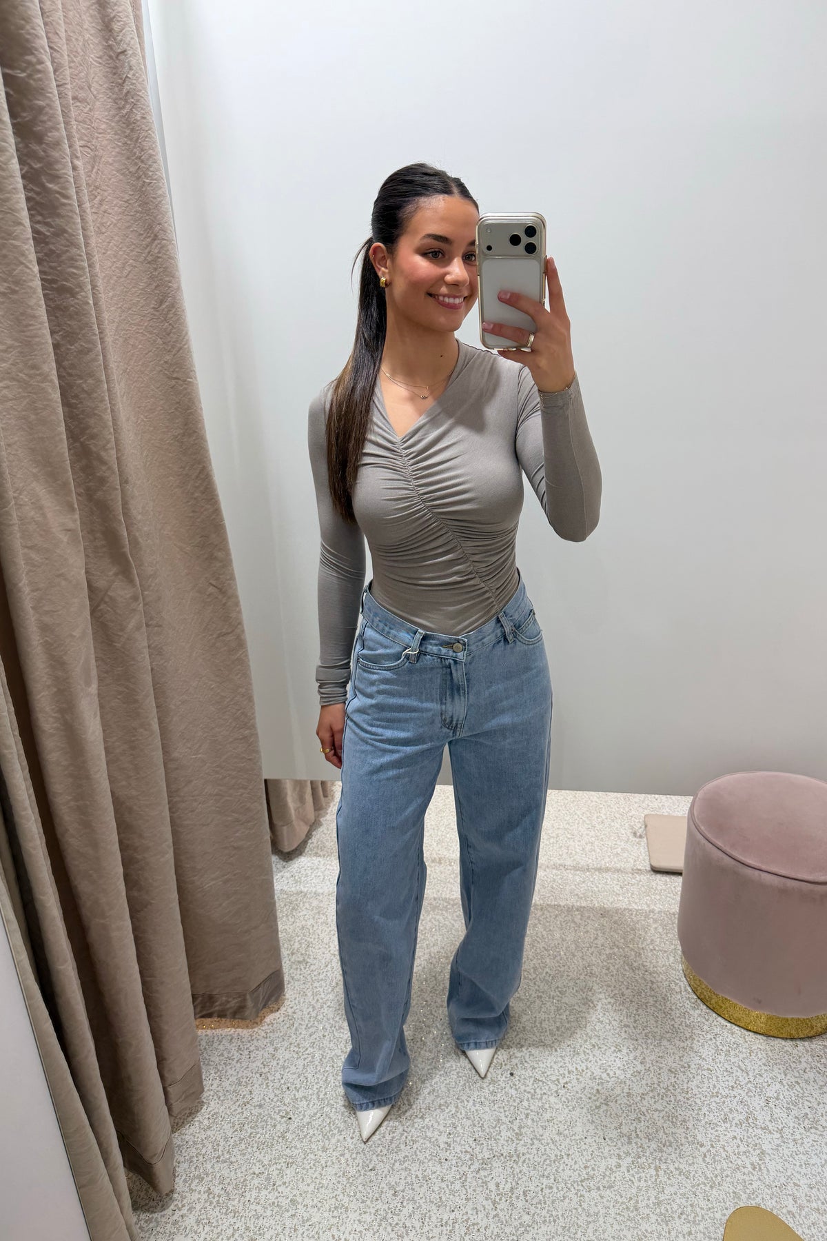 Bayse Brand Kelsie Bodysuit | Dove Grey