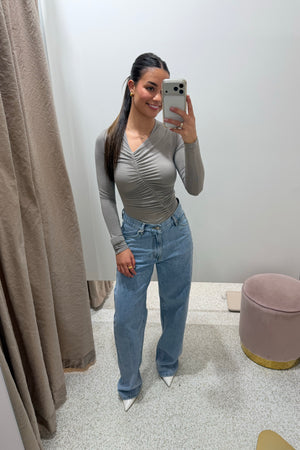 Bayse Brand Kelsie Bodysuit | Dove Grey