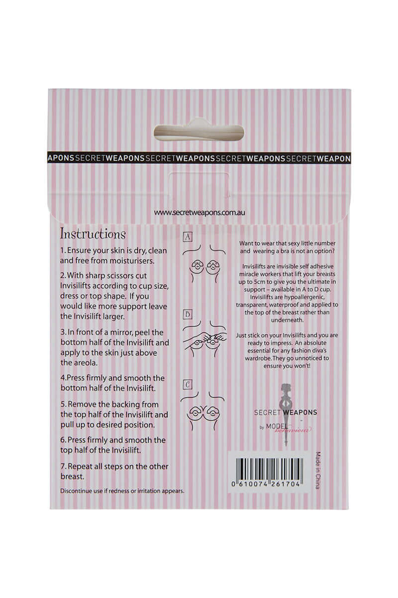Secret Weapons Invisilifts Breast Lifts Tape | Clear
