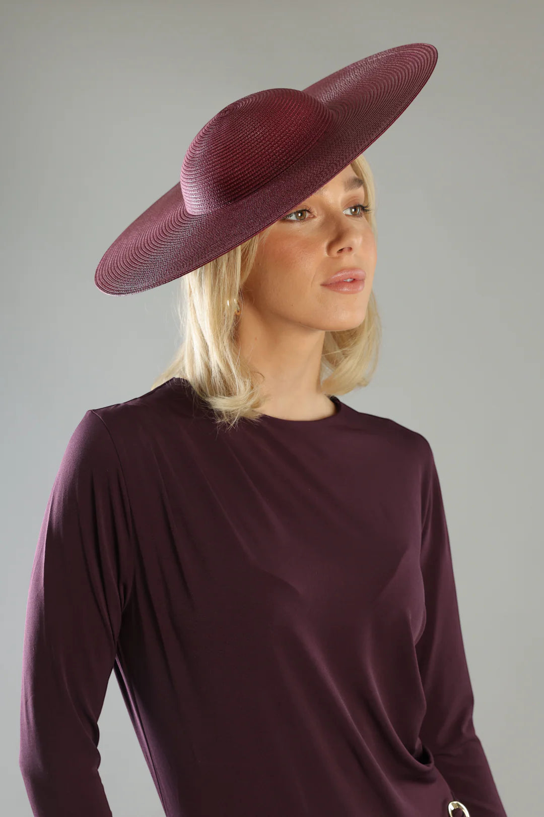 Morgan & Taylor Mona Plate Hat | Burgundy Red