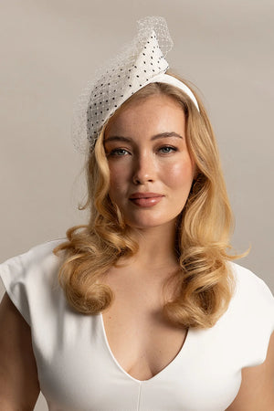 Morgan & Taylor Willow Fascinator | Ivory White || PRE-ORDER ETA 27/10/2024