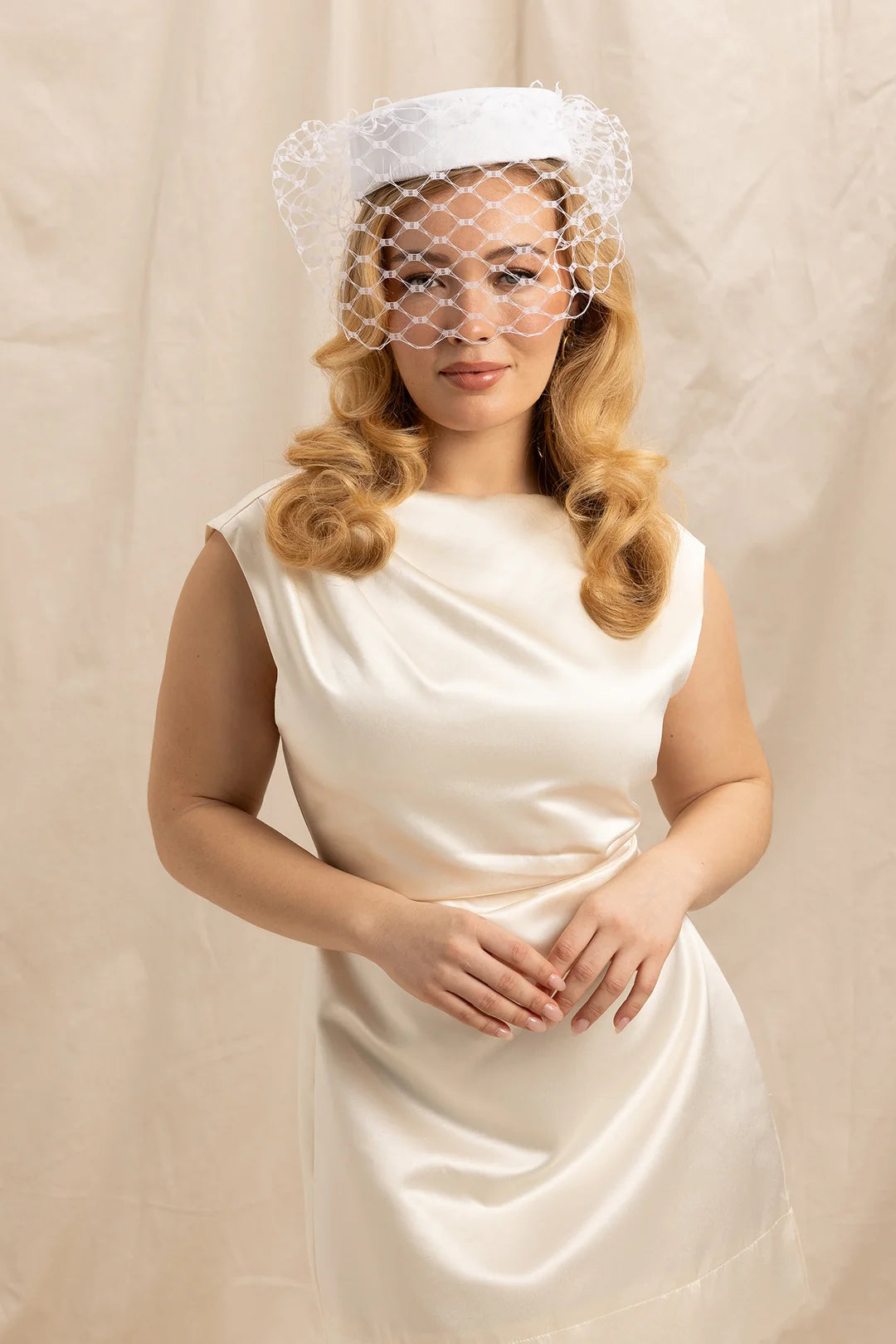 Morgan & Taylor Zahra Pillbox Hat | White || PRE-ORDER ETA 27/10/2024