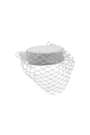 Morgan & Taylor Zahra Pillbox Hat | White || PRE-ORDER ETA 27/10/2024