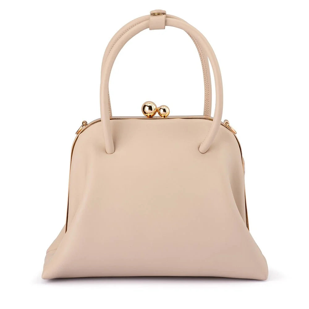Olga Berg The Leandra Top Handle Bag | Natural || Pre_ Order ETA 4/10/2026