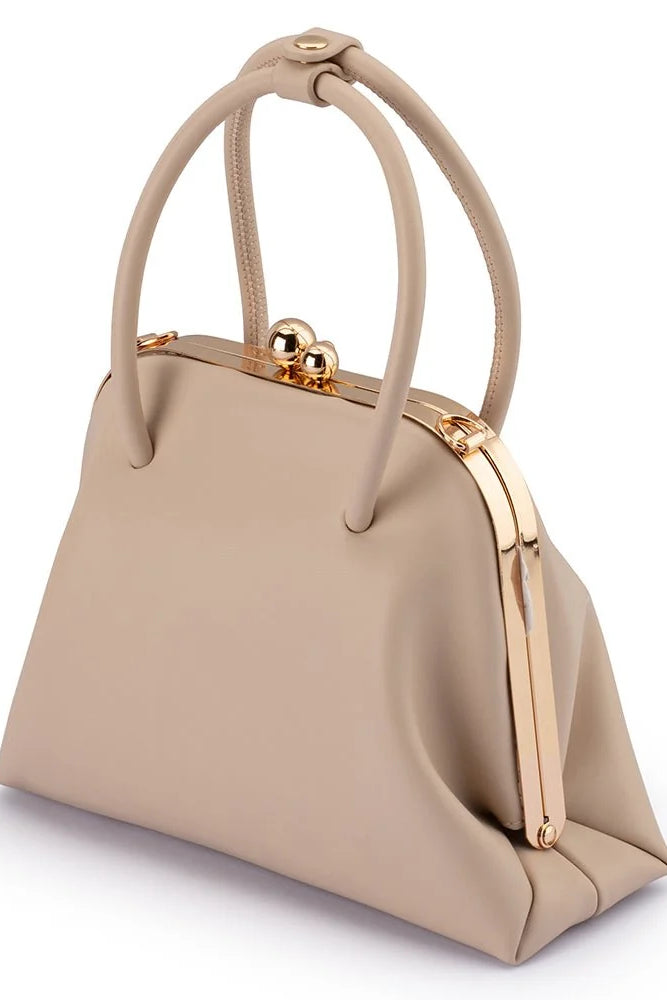 Olga Berg The Leandra Top Handle Bag | Natural || Pre_ Order ETA 4/10/2026