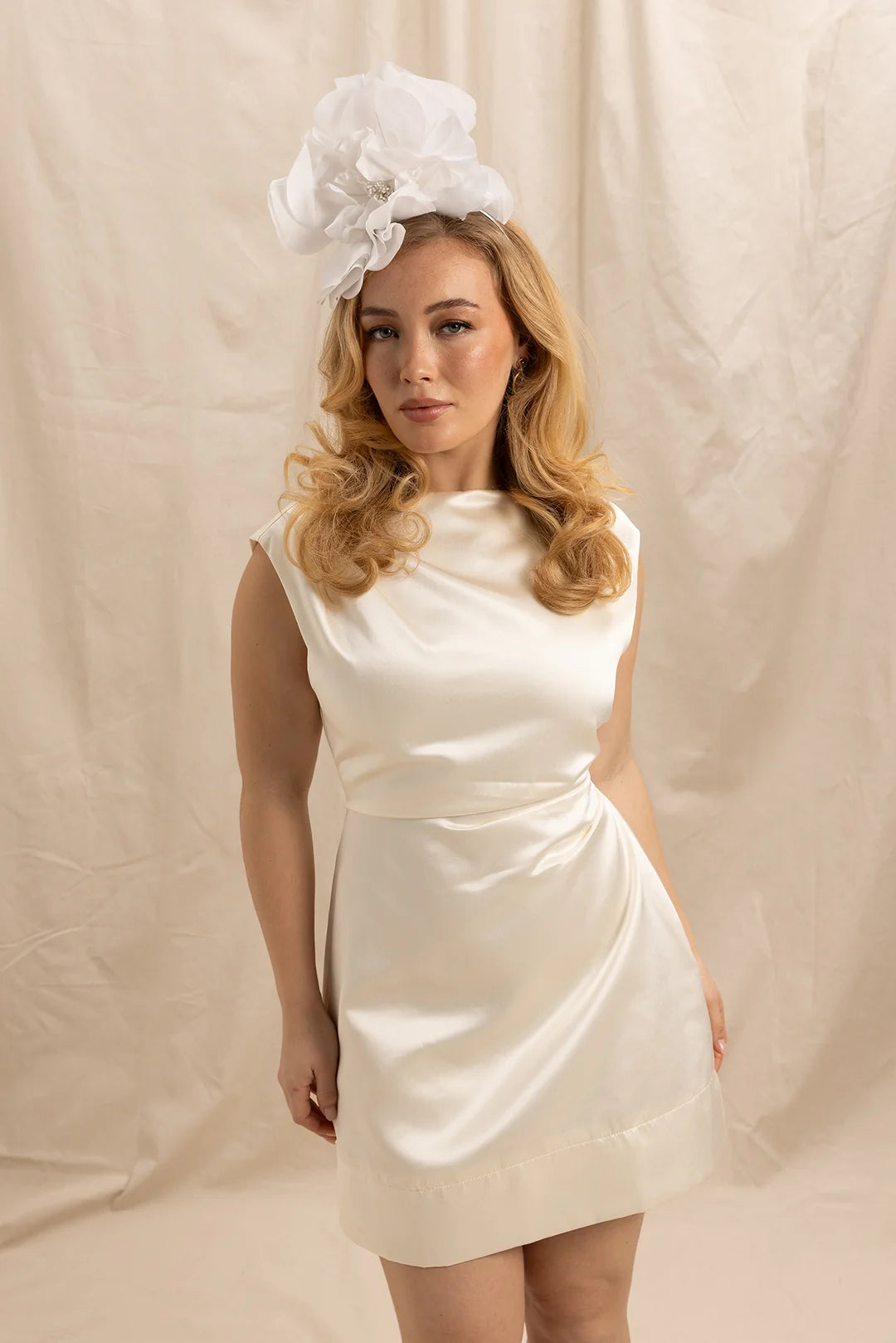 Morgan & Taylor Cindy Fascinator | White || PRE-ORDER ETA 27/10/2024