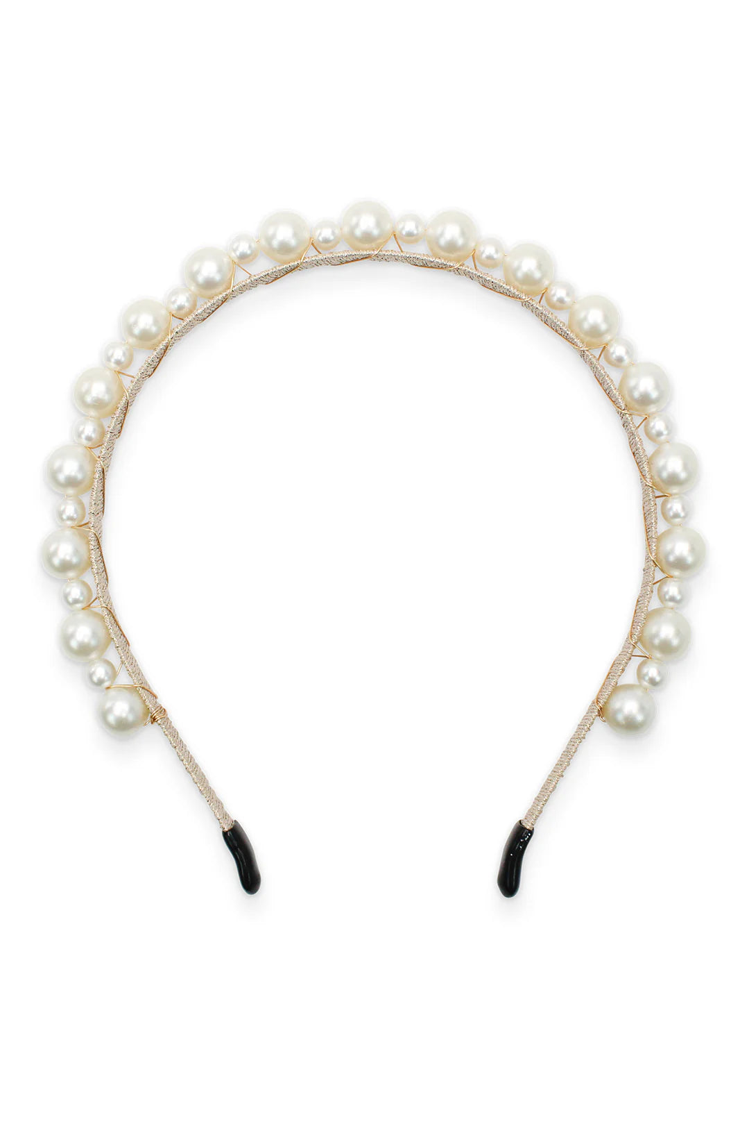 Morgan & Taylor Perla Headpiece | Pearl Gold