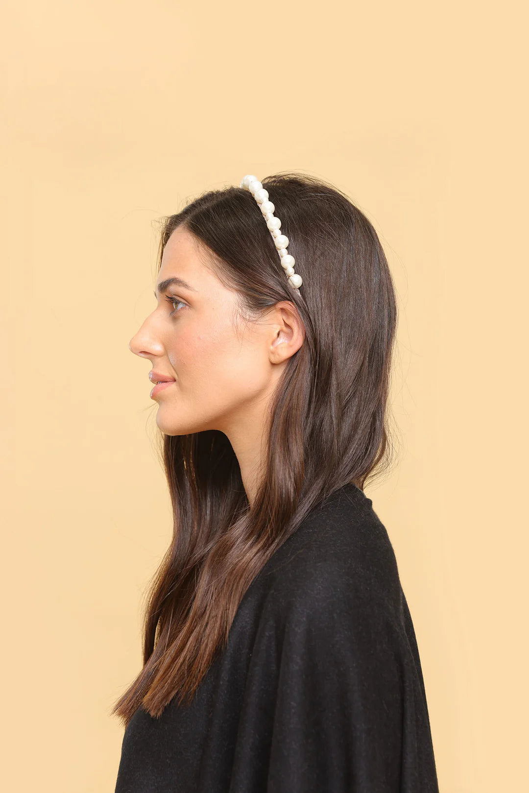 Morgan & Taylor Perla Headpiece | Pearl Gold