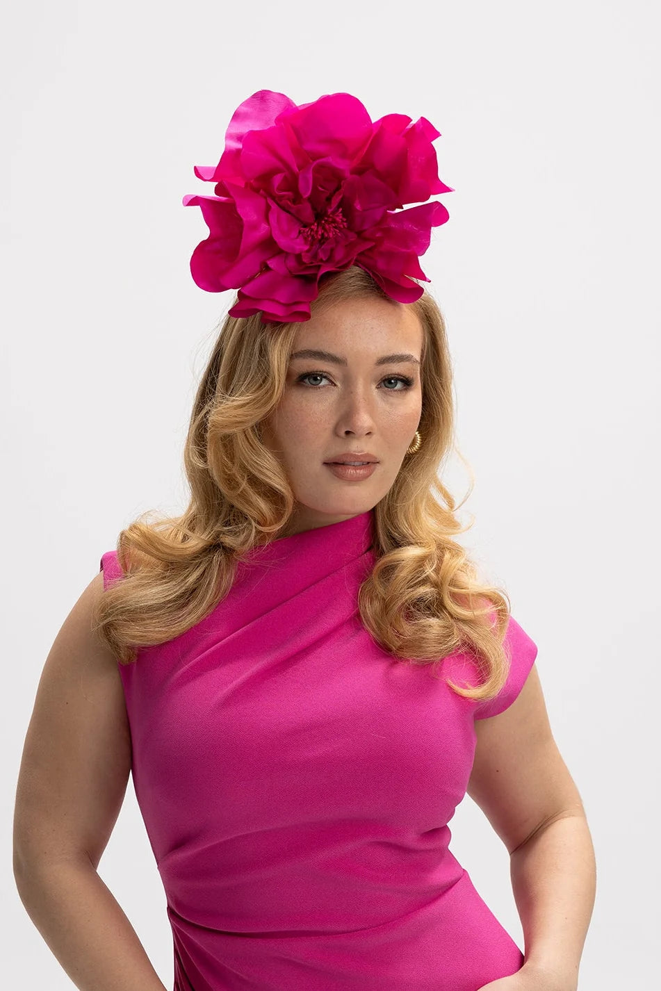Morgan & Taylor Cindy Fascinator | Cerise || PRE-ORDER ETA 27/10/2024