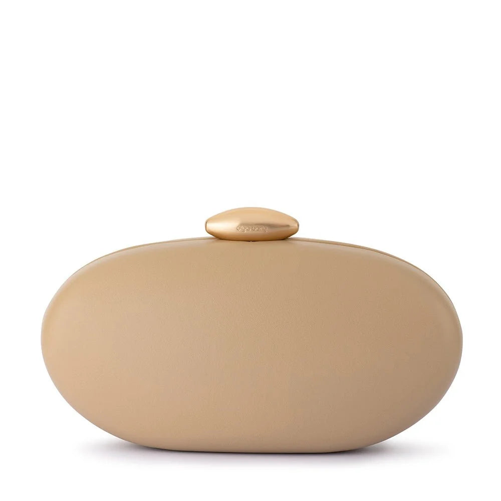 Olga Berg The Yuzu Oval Clutch | Natural || Pre_ Order ETA 4/10/2026