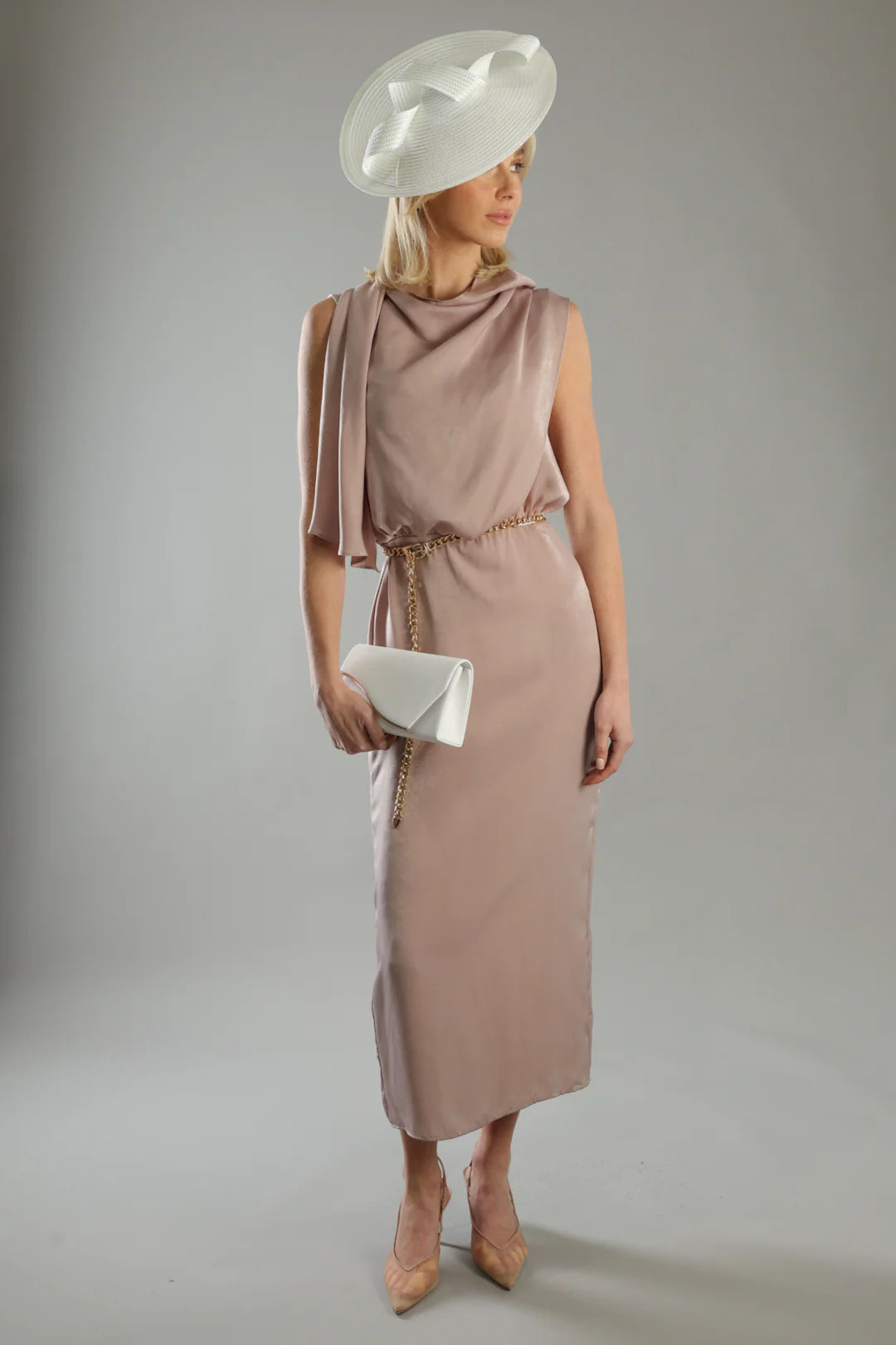 Morgan & Taylor Trisha Fascinator | White