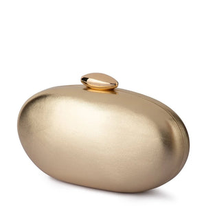 Olga Berg The Yuzu Oval Clutch | Gold || Pre_ Order ETA 4/10/2026