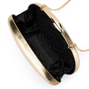 Olga Berg The Yuzu Oval Clutch | Gold || Pre_ Order ETA 4/10/2026