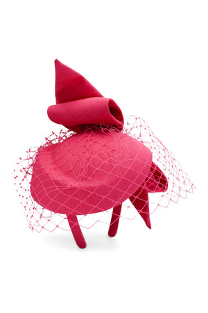 Morgan & Taylor Alina Fascinator | Hot Pink