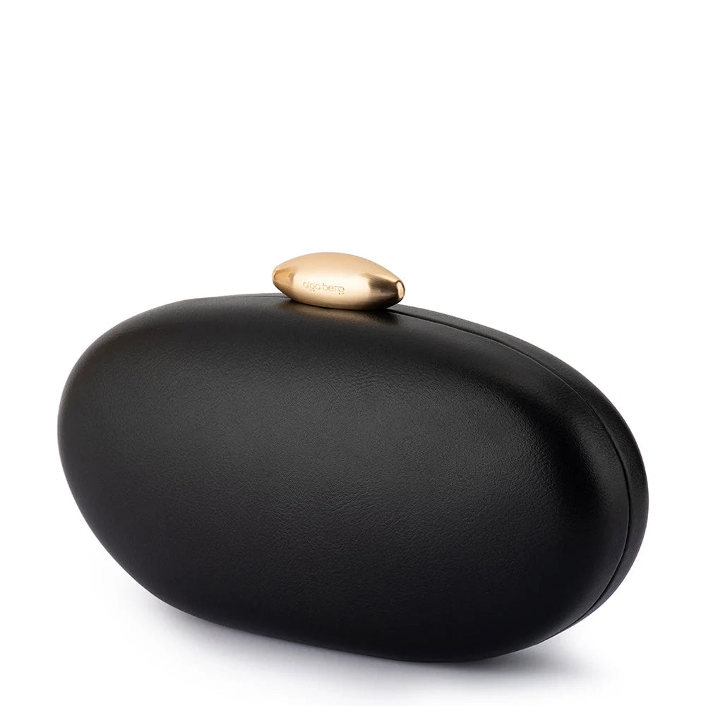 Olga Berg The Yuzu Oval Clutch | Black || Pre_ Order ETA 4/10/2026