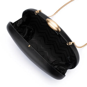 Olga Berg The Yuzu Oval Clutch | Black || Pre_ Order ETA 4/10/2026