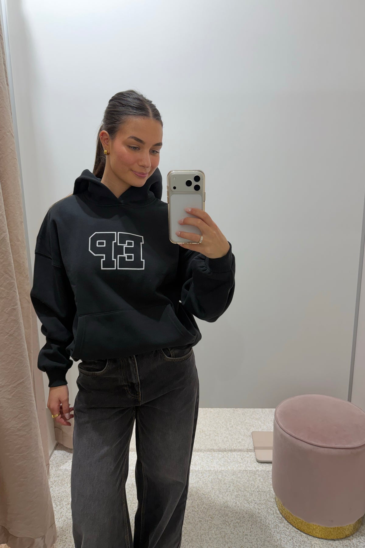 Ena Pelly Cassie Oversized Hoodie | Black