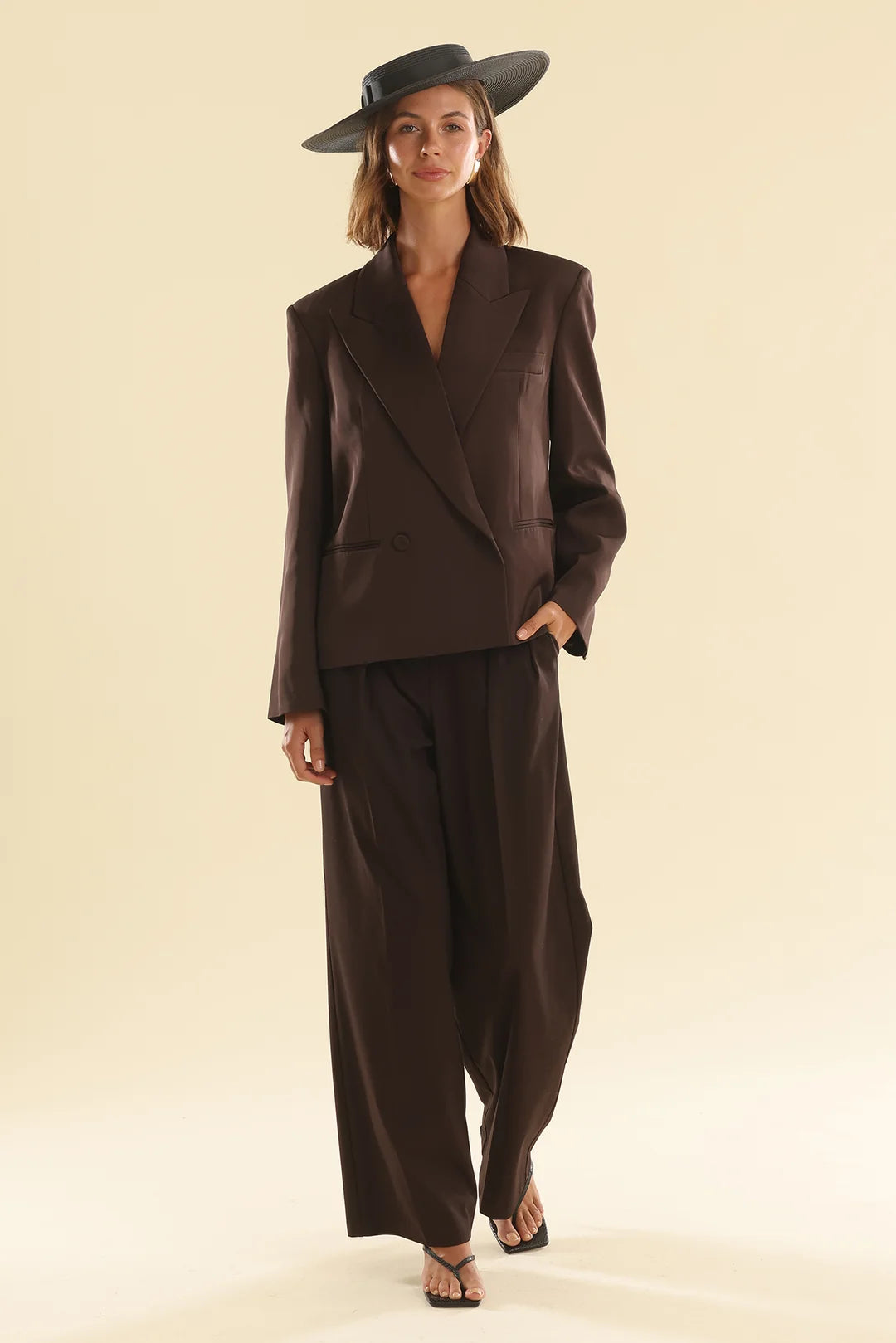 Morgan & Taylor Macy Boater | Black || PRE-ORDER ETA 27/10/2024