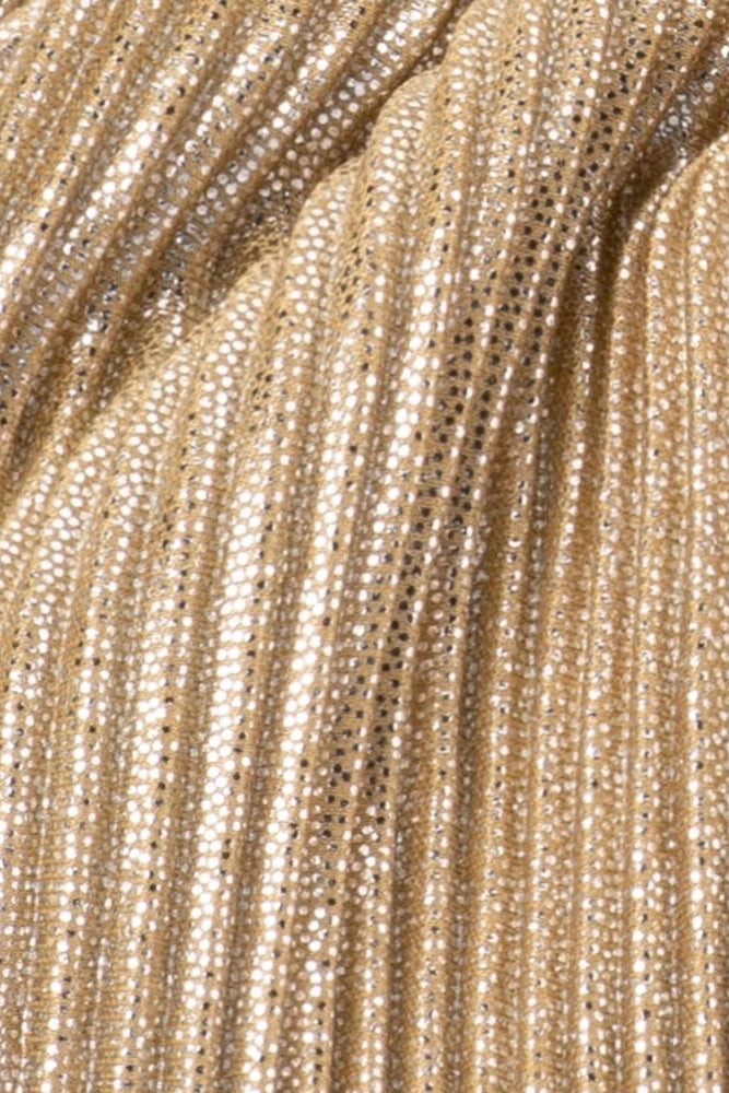 Olga Berg The Elise Pleated Top Handle Clutch | Champagne || Pre_ Order ETA 4/10/2026