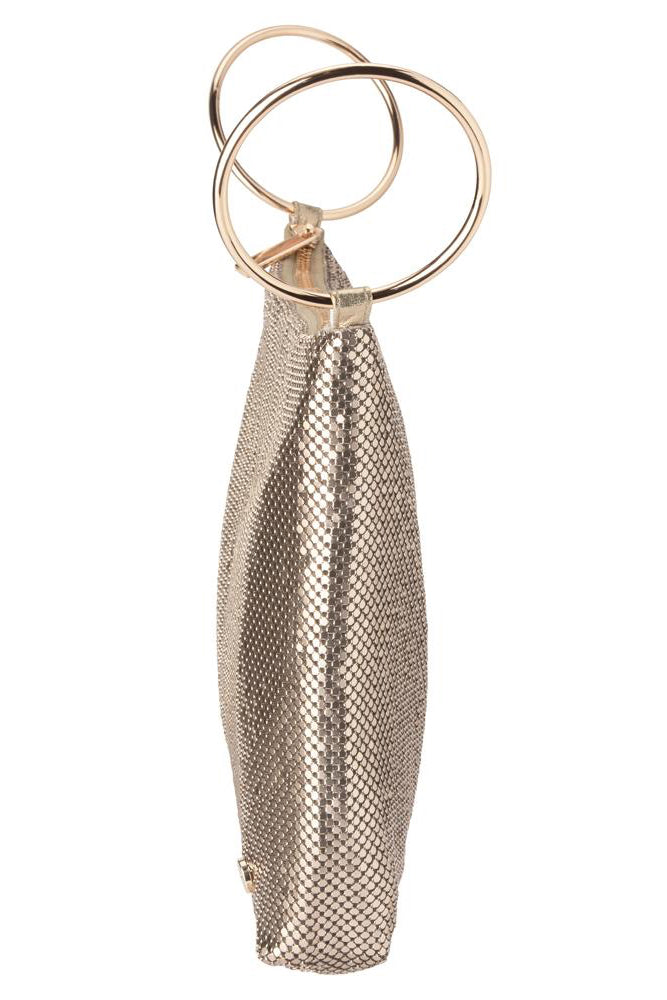 Olga Berg The Shar Mesh Convertible Bag | Gold || Pre_ Order ETA 4/10/2026