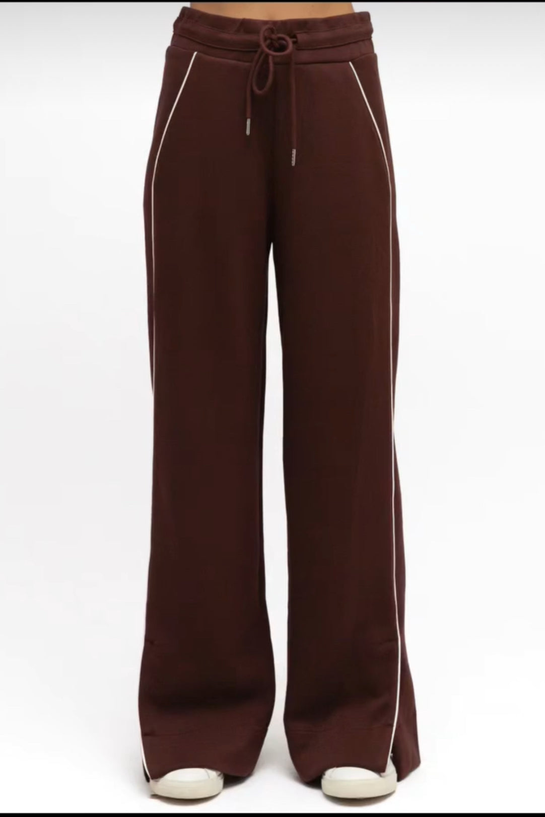 Chosen By Fifi & Annie The Split Hem Track Pant | Chocolate