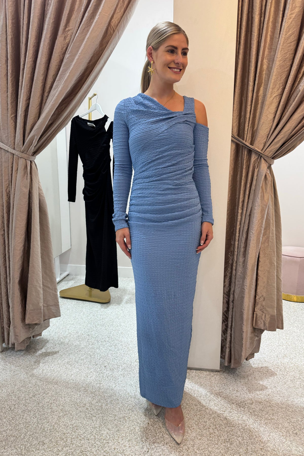 Sovere Solstice Dress | Slate Blue