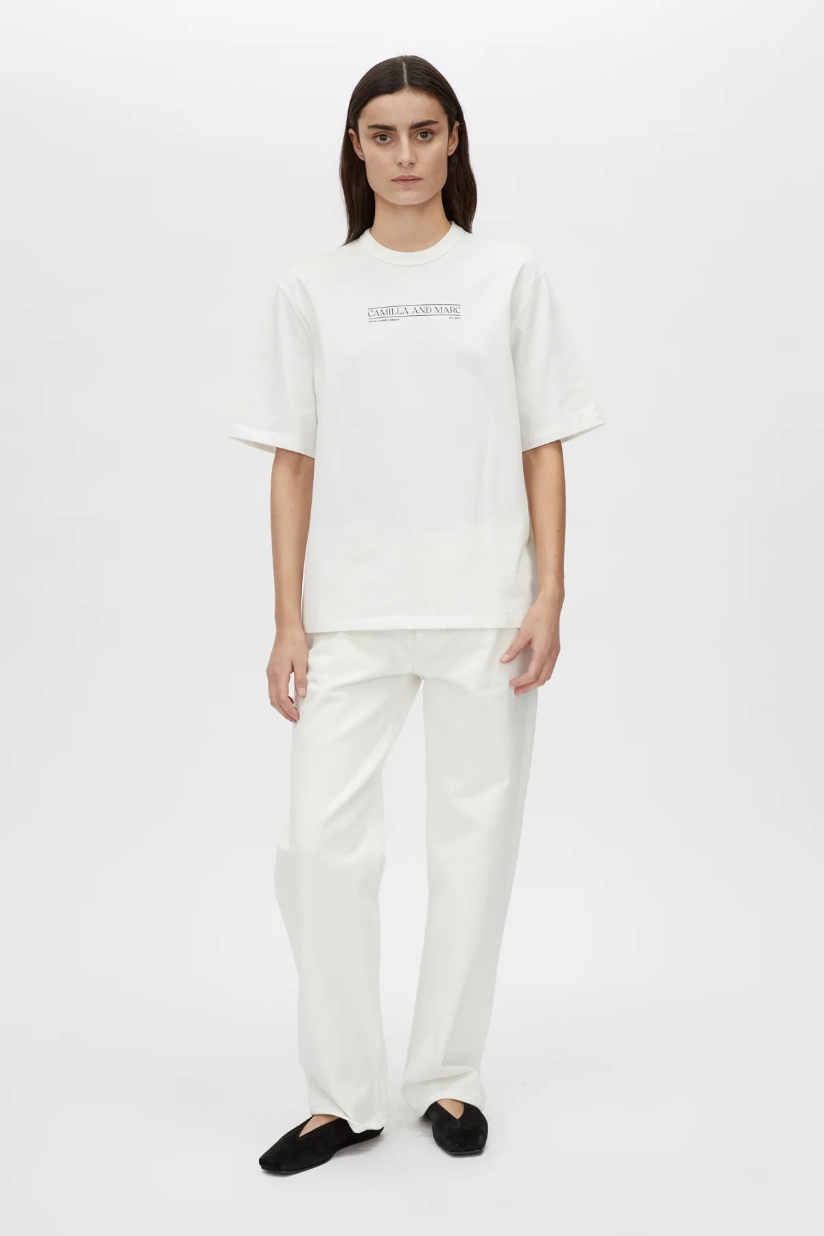 C&M Camilla & Marc Rigel Logo Tee | White