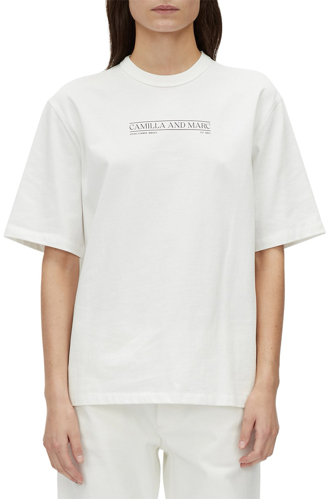 C&M Camilla & Marc Rigel Logo Tee | White