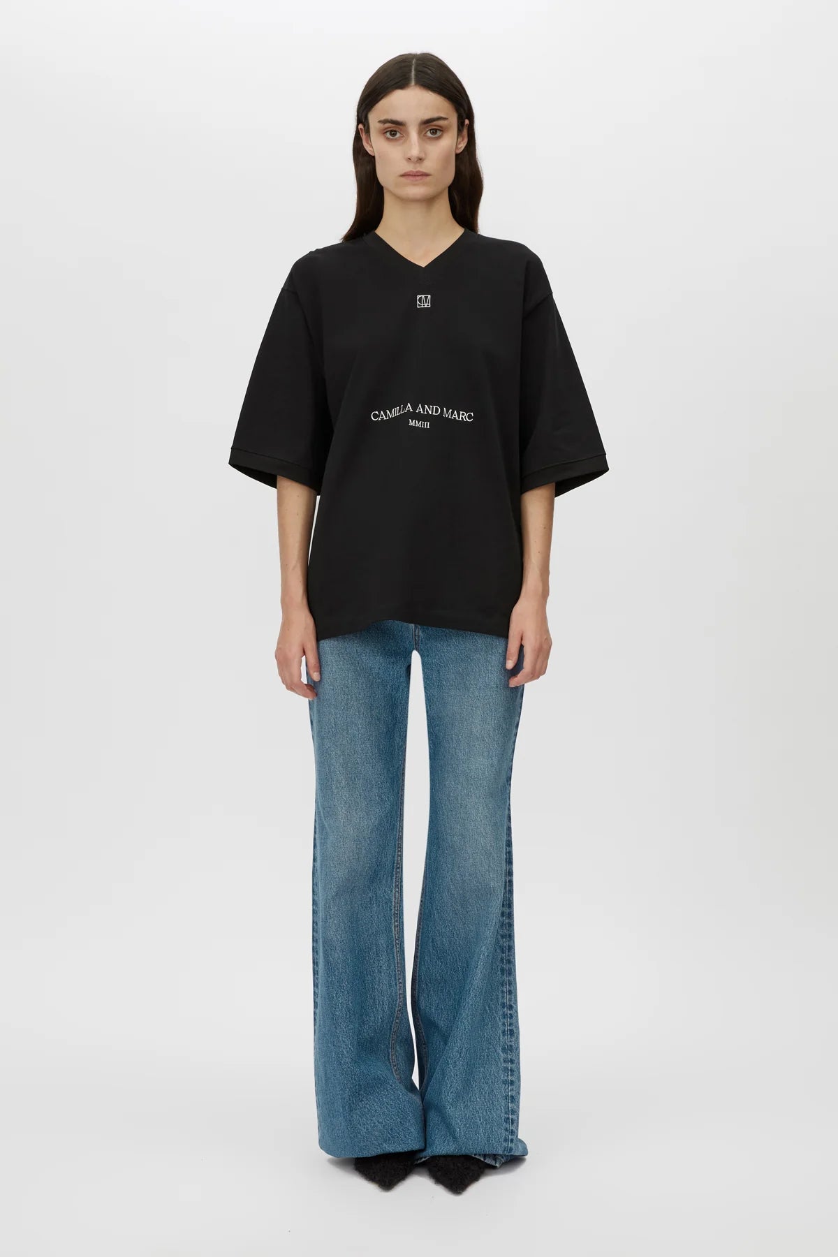 C&M Camilla & Marc Larissa Logo Tee | Black