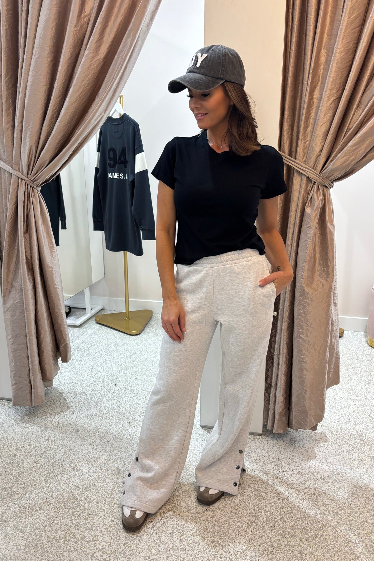 Araminta James Snap Hem Trackpant | Cloud