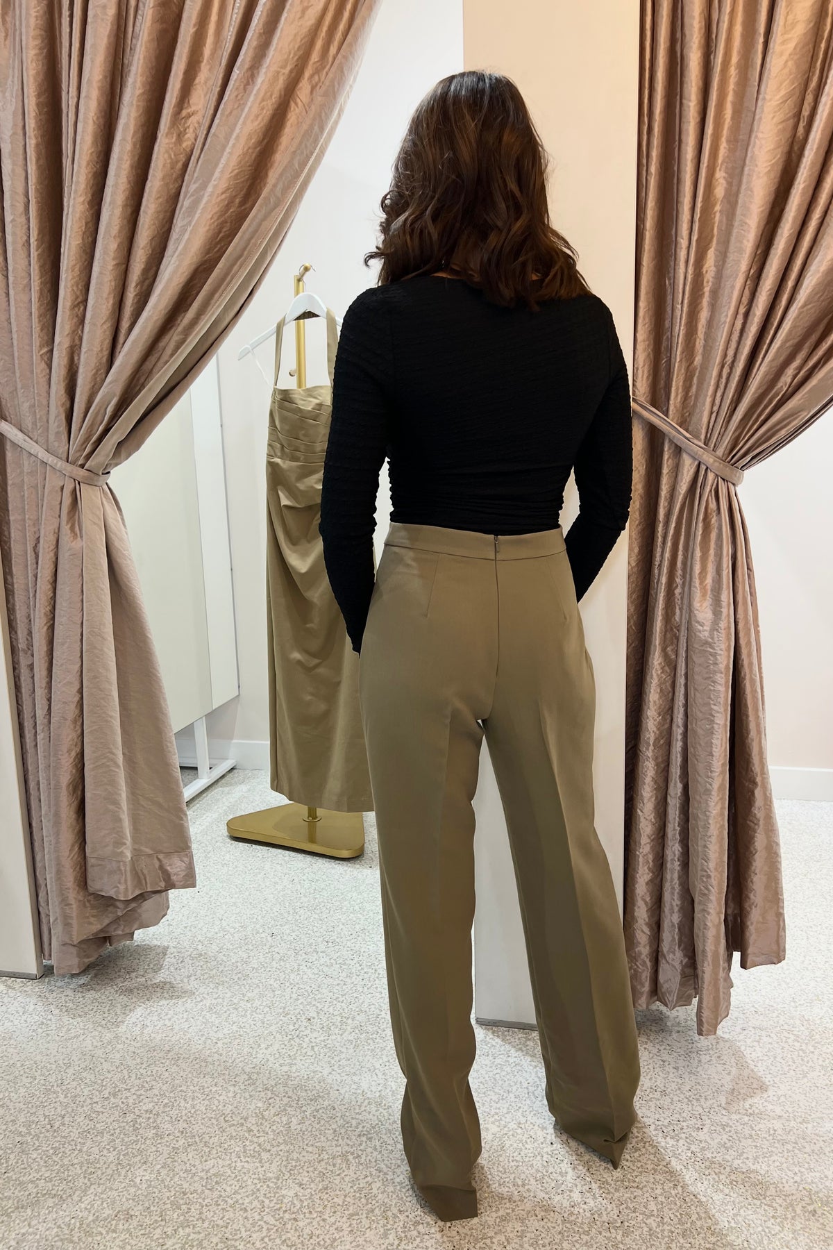 Shona Joy Irena Pintuck Straight Leg Pant | Oak