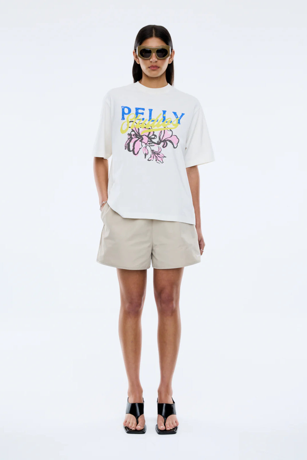 Ena Pelly Floral Tee | Vintage White || USE CODE: SAVE50 ( FINAL SALE _ NO RETURNS)