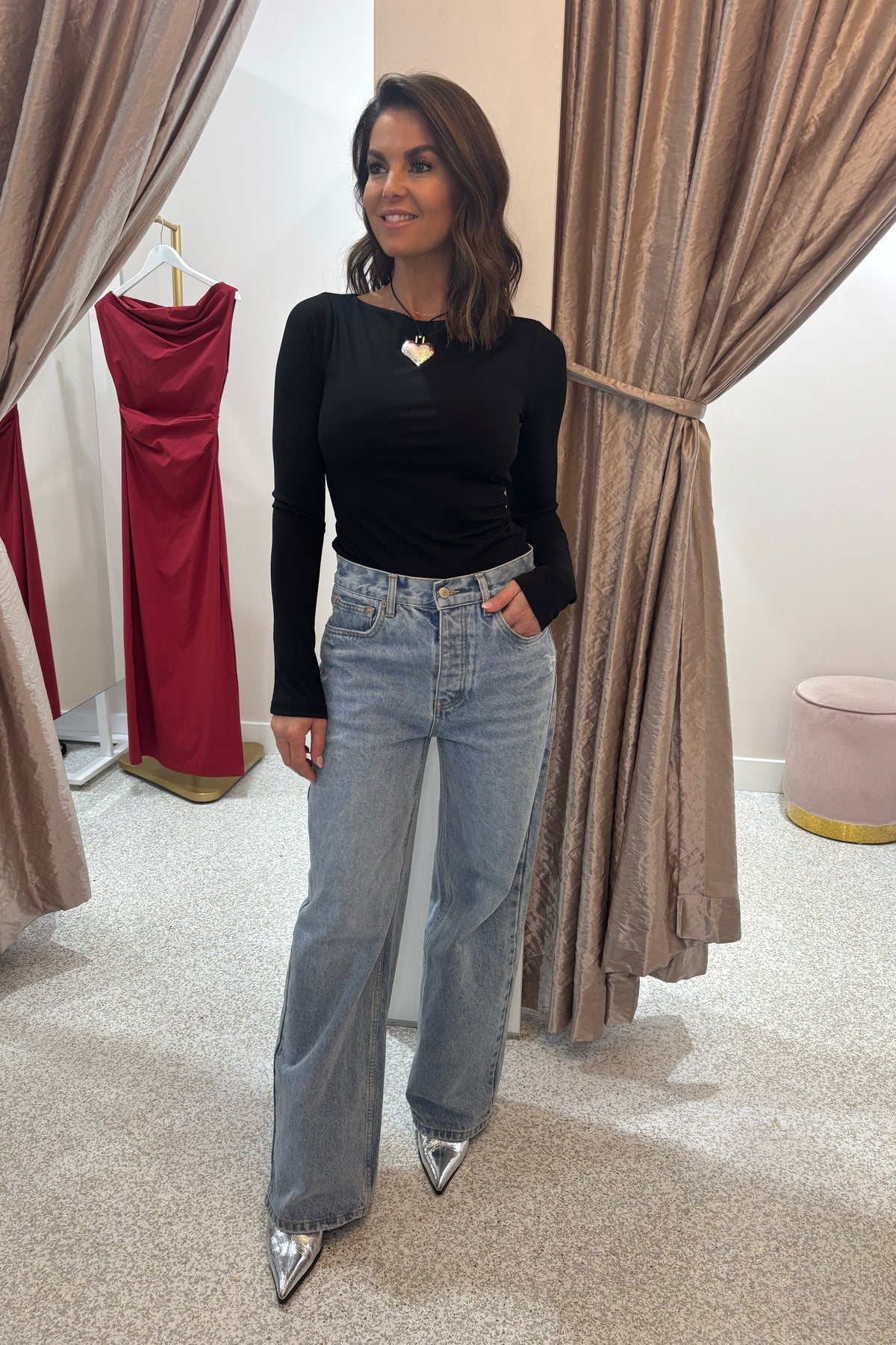 Ownley Jane Jersey Top | Black